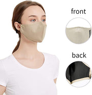 3-PLY CLOTH FACE MASK - WASHABLE/ REUSABLE/ THREE COLORS